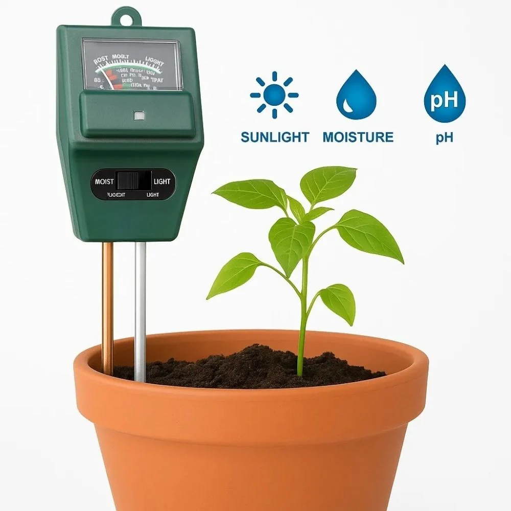3-in-1 pH Meter for Soil Testing – With Moisture & Light Sensor Ideal for Home Gardening - Image 9