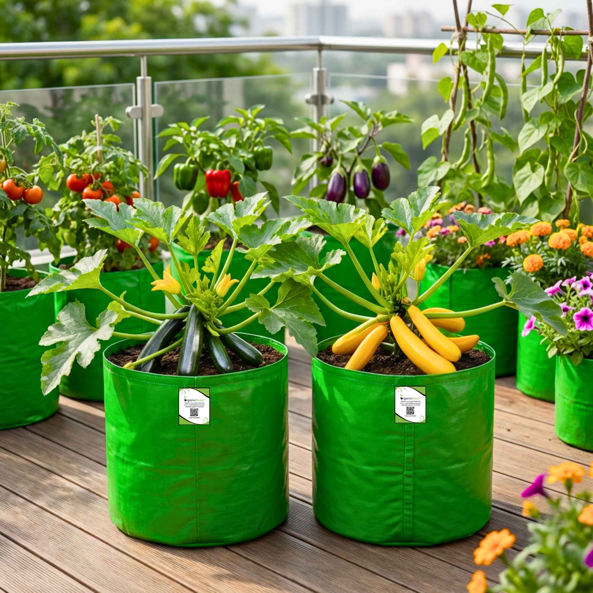 2 Different Color Varieties Zucchini Seeds Packets - Image 2