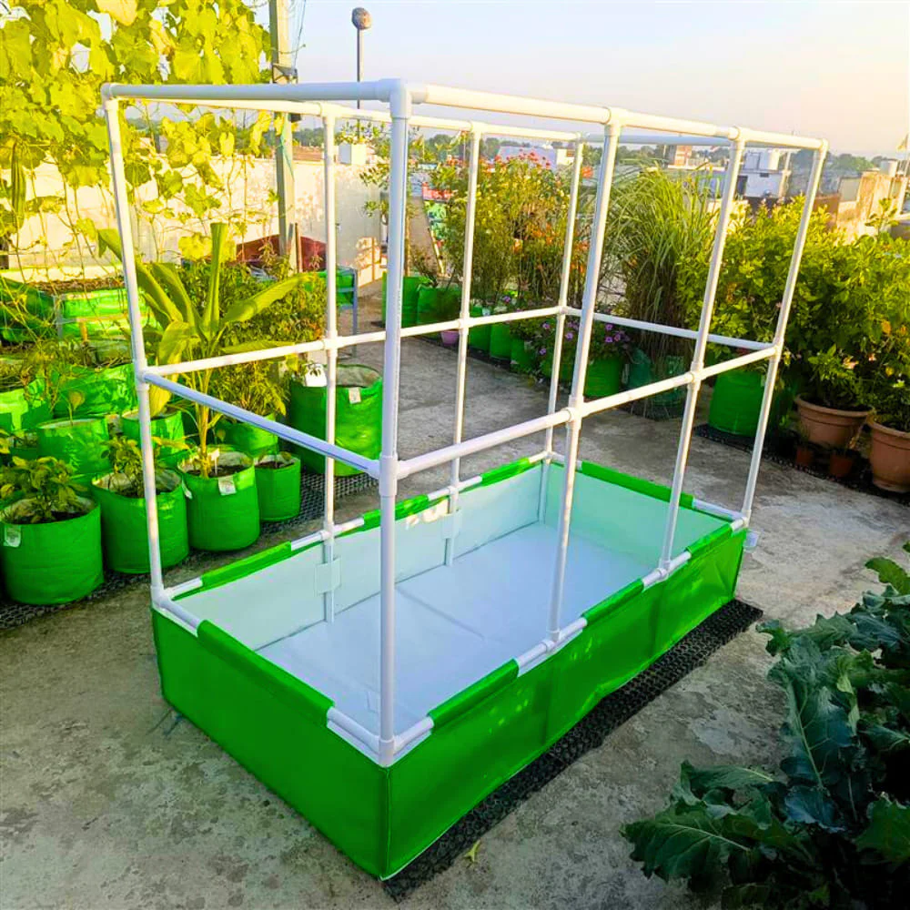 OrganicBazar 48x24x12 Rectangular Grow Bag with Long Frame for Creeper Plants - Image 7
