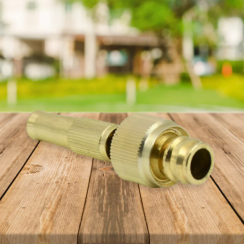 Brass Water Spray Nozzle for 1/2" Hose Pipe – Adjustable Pressure Booster Gun for Car Wash, Gardening & Cleaning - Image 5
