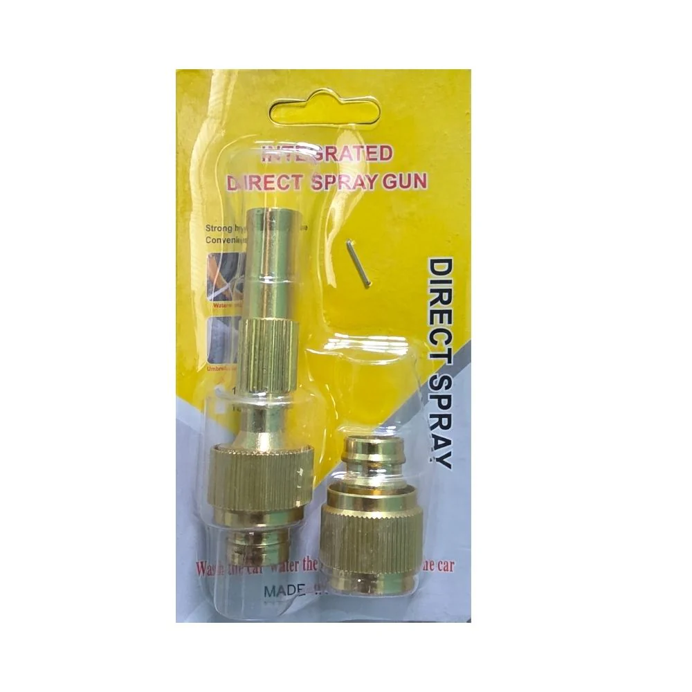 Brass Water Spray Nozzle for 1/2" Hose Pipe – Adjustable Pressure Booster Gun for Car Wash, Gardening & Cleaning - Image 6
