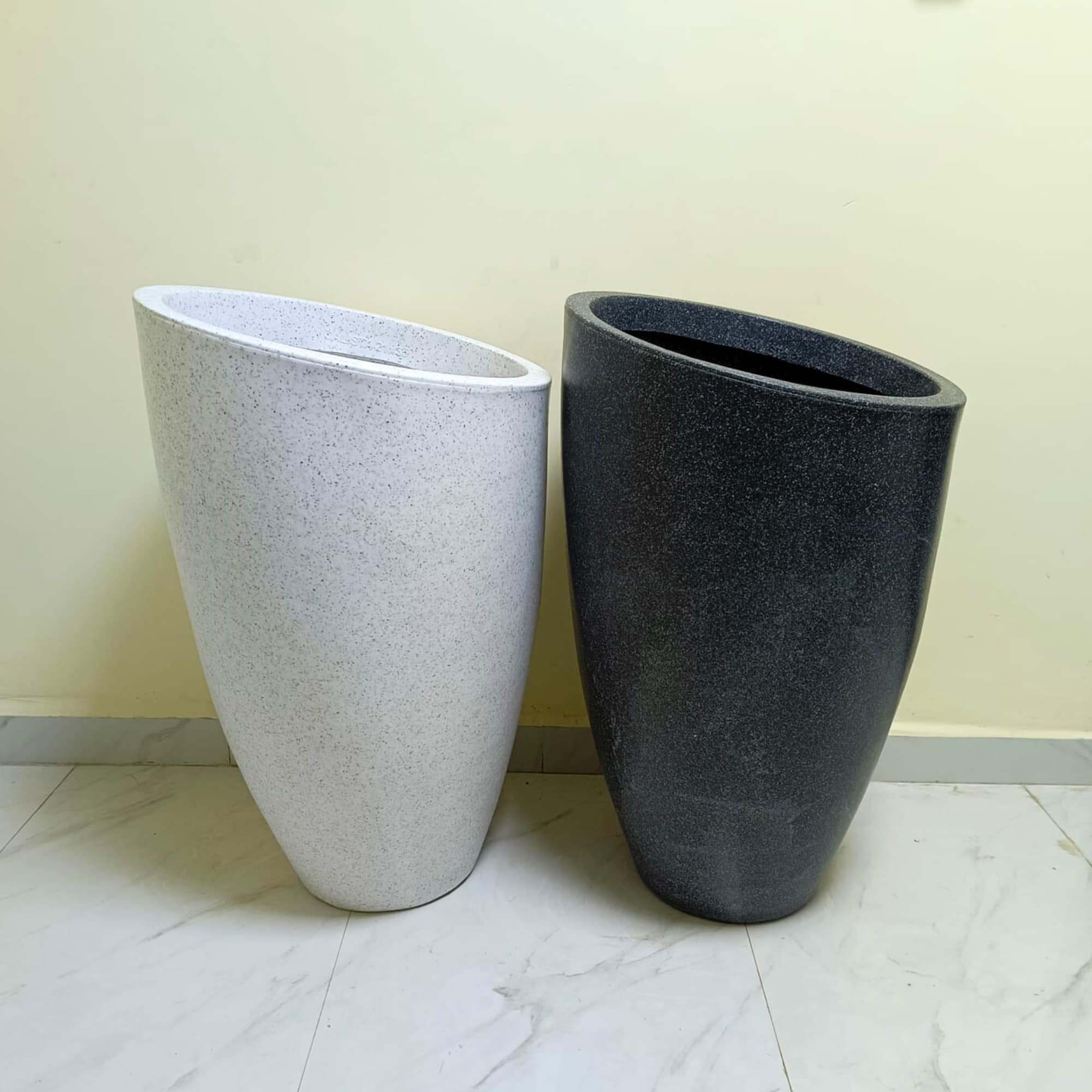 Calista Roto Moulded Tall Luxury Planter with 10+ Years Durability | Huge Terrazzo Finish Roto Container | Durable, Lightweight & Weatherproof Large Pot for Garden, Balcony & Living Room - Image 8