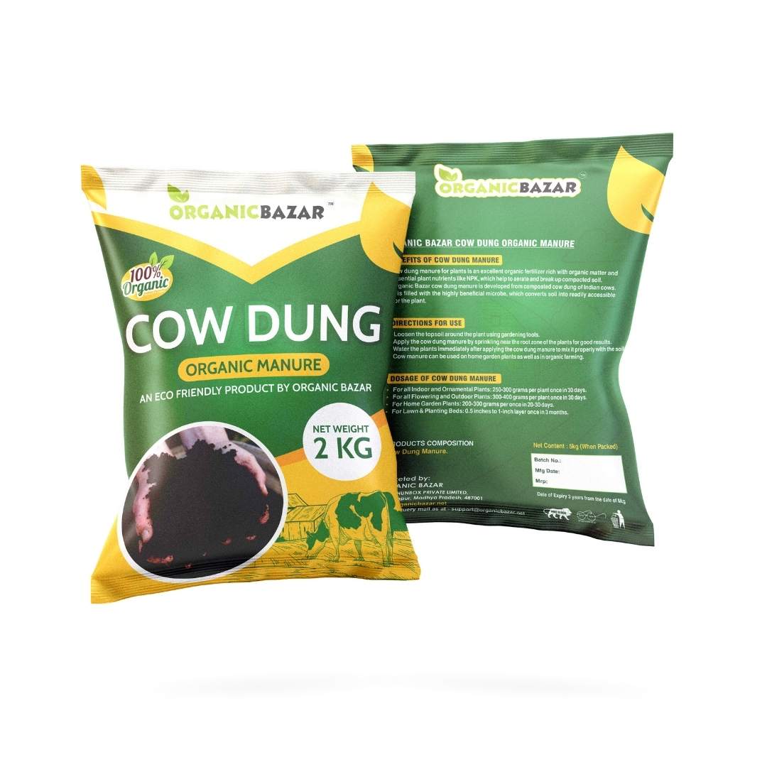 Cow Dung Manure Fertilizers for Plants (2kg)
