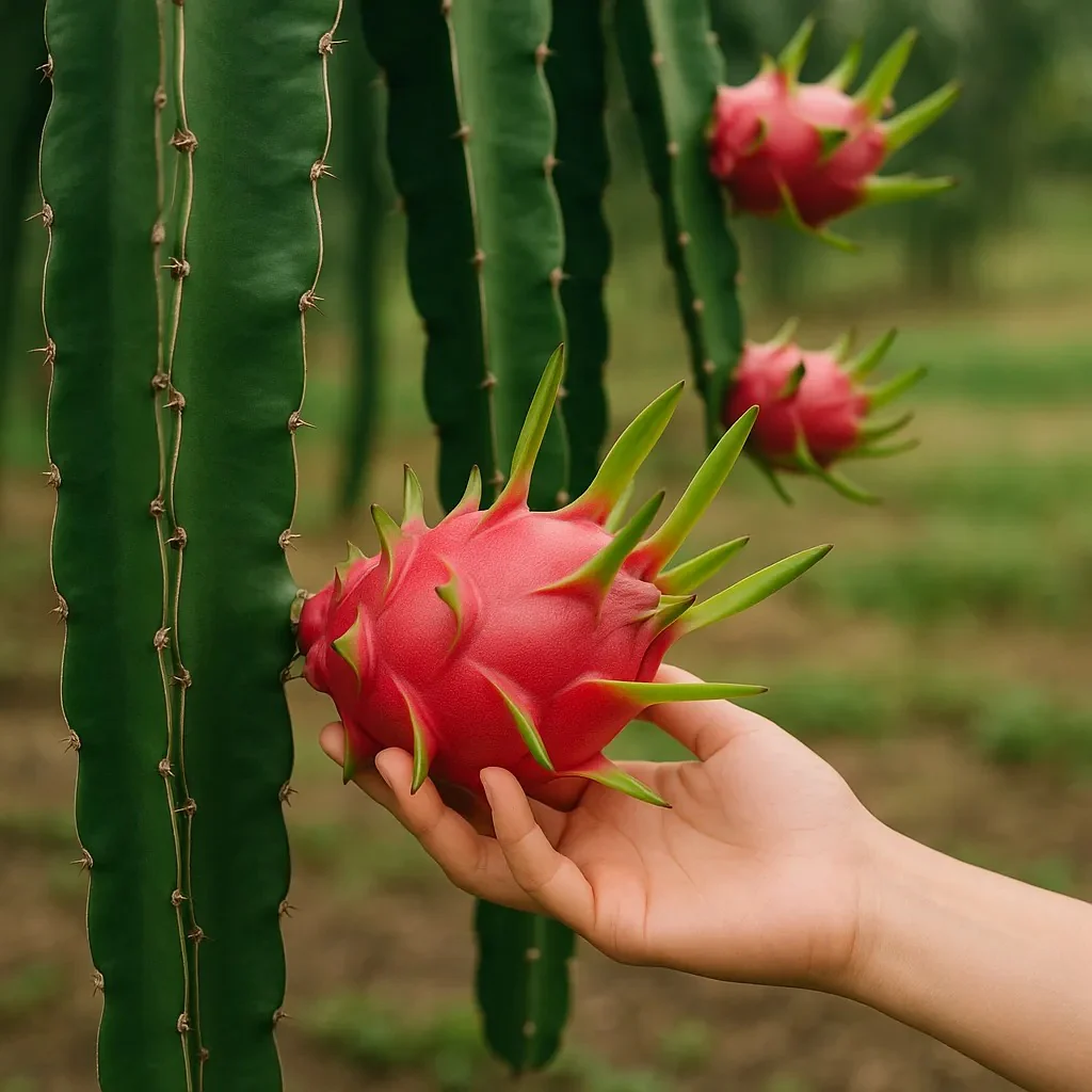 Dragon Fruit Live Plant For Planting in Home Garden - Red - Image 7