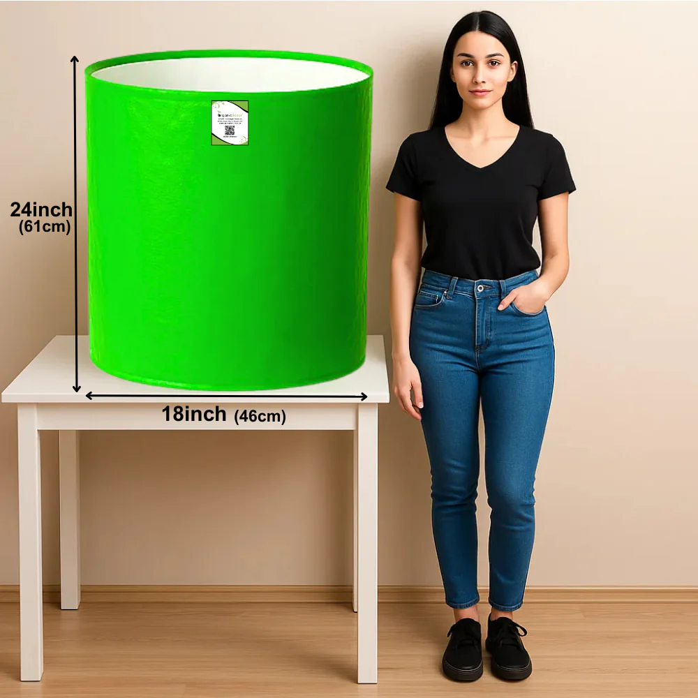 OrganicBazar 18X24 Tree Grow Bag for Home Gardening, Premium HDPE 260 GSM Green Big Plant Bags - Image 2
