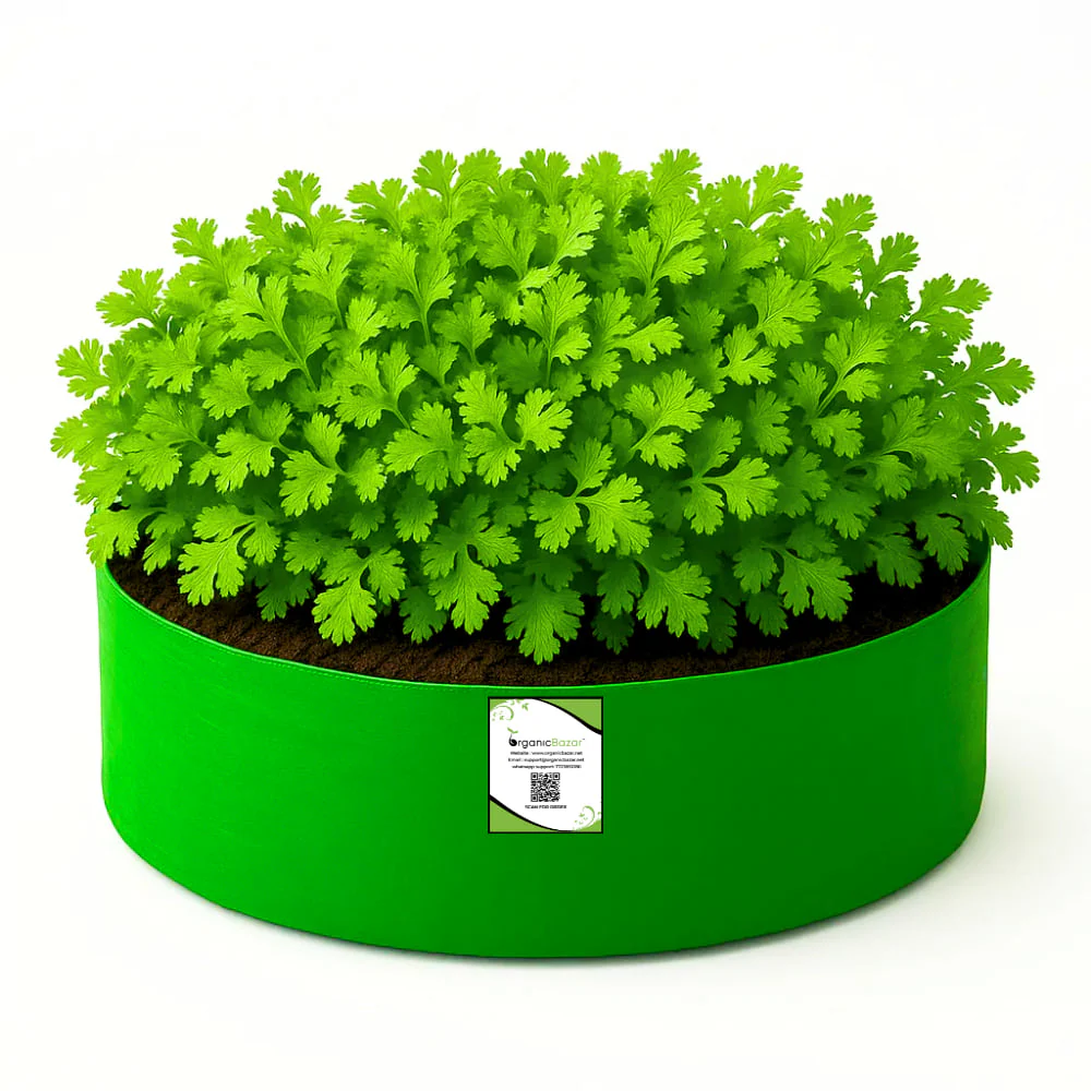 OrganicBazar 15x6 Grow Bag for Leafy Vegetables, Premium HDPE 260 GSM, Green Plant Bags - Image 4