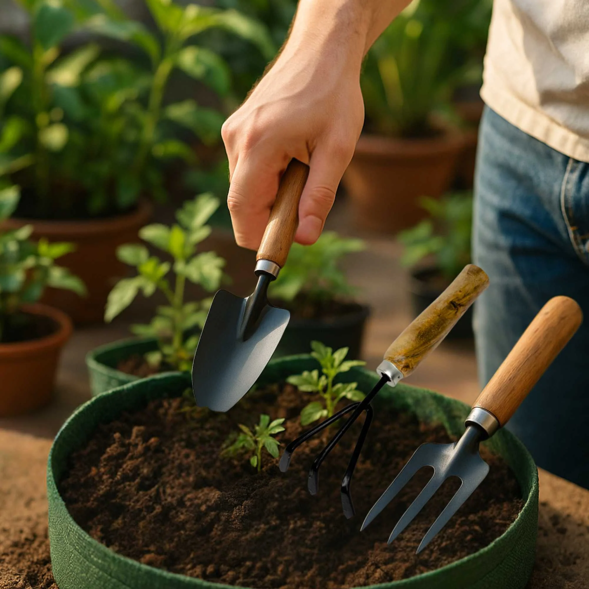 Mini Garden Tool Set of 3 for Home Gardening - Image 2