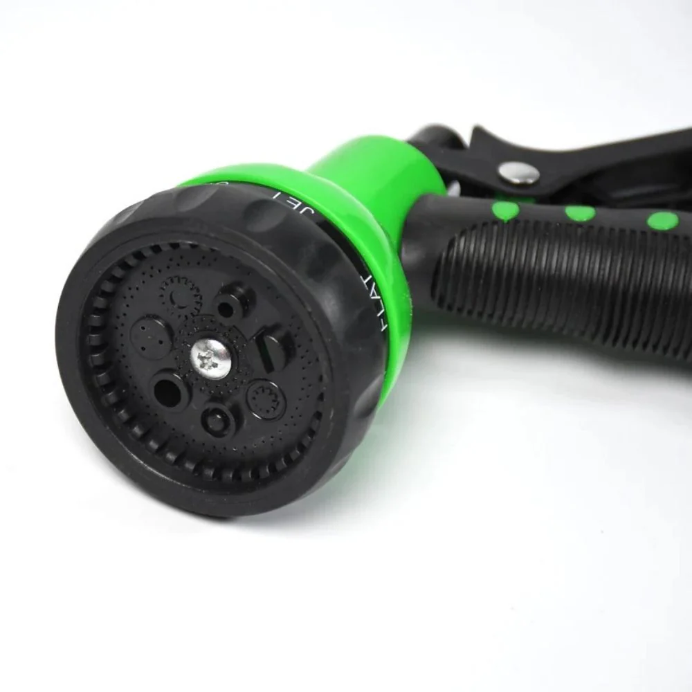 Multifunctional Garden Hose Nozzle Spray Gun (Green) 7 Spray Patterns | High Pressure | Insulated Grip | Heavy Duty - Image 4
