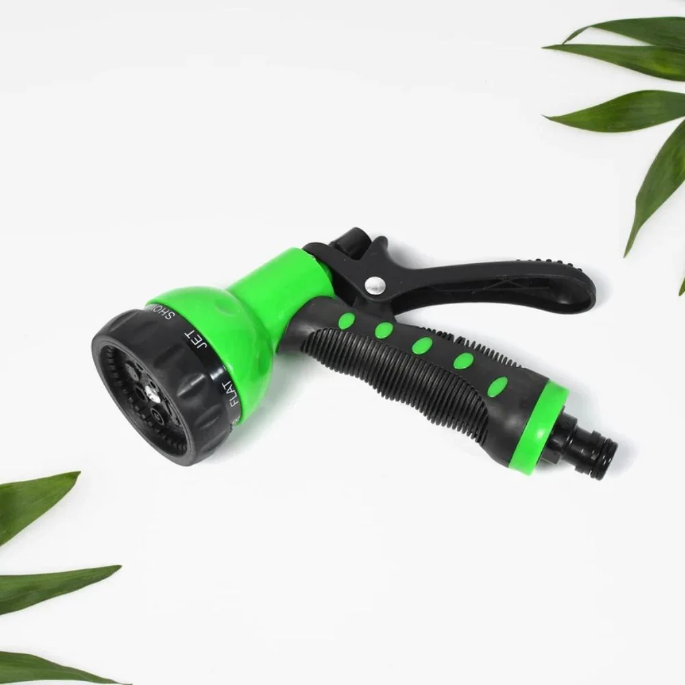 Multifunctional Garden Hose Nozzle Spray Gun (Green) 7 Spray Patterns | High Pressure | Insulated Grip | Heavy Duty - Image 5