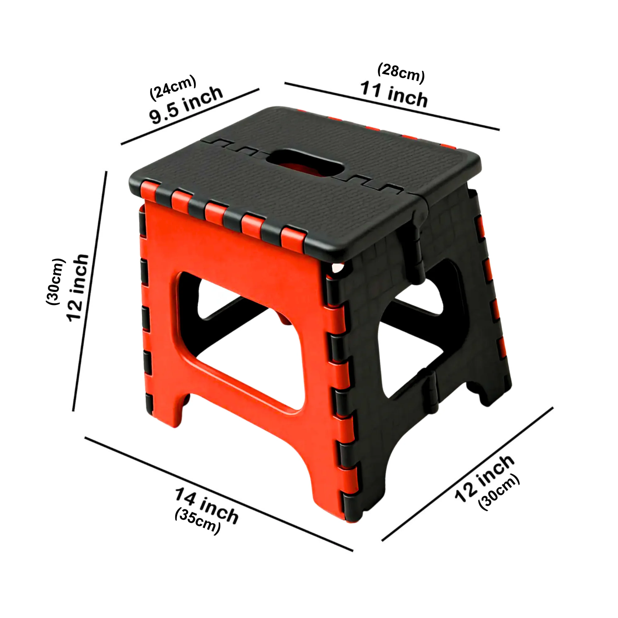 Non-Slip Folding Stool (Multi-color) | Compact & Portable | Multipurpose for Kitchen, Bathroom, Garden, and Outdoor Use (Random Color, Pack of 1) - Image 5