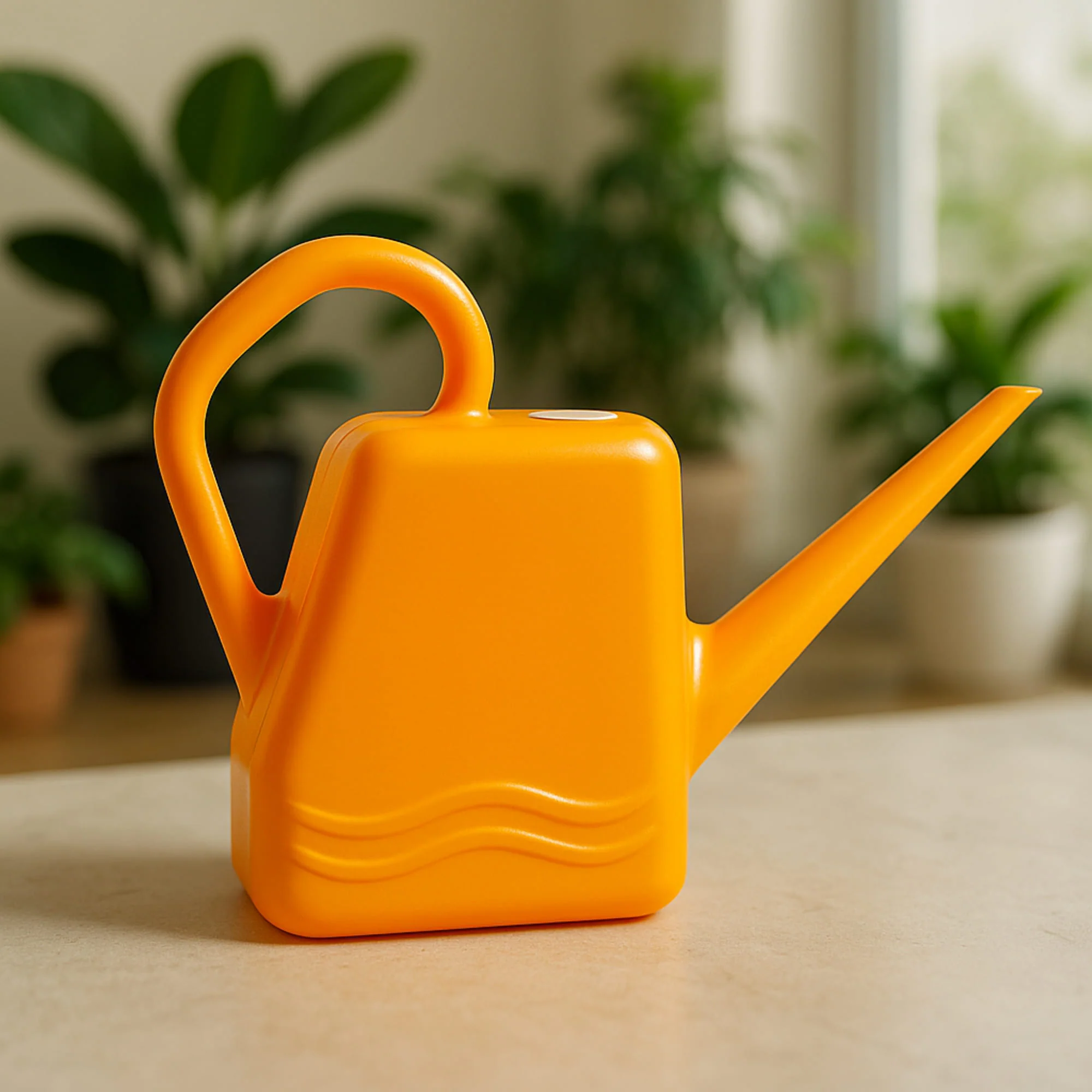 2 Litre Heavy-Duty Plastic Gardening Watering Can with Long Spout (Multi-color) & Ergonomic Handle (Random Color, Pack of 1) - Image 3