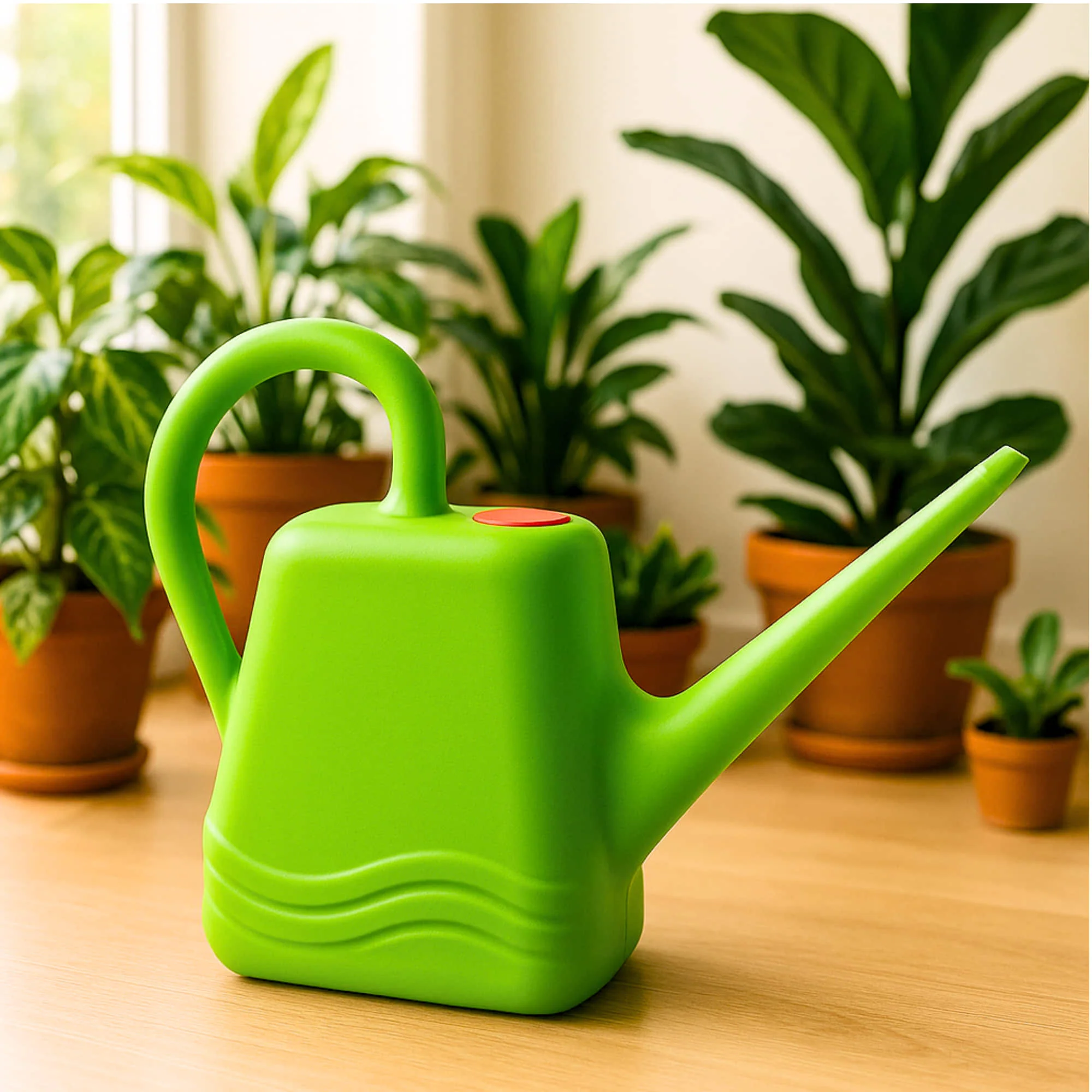 2 Litre Heavy-Duty Plastic Gardening Watering Can with Long Spout (Multi-color) & Ergonomic Handle (Random Color, Pack of 1) - Image 6