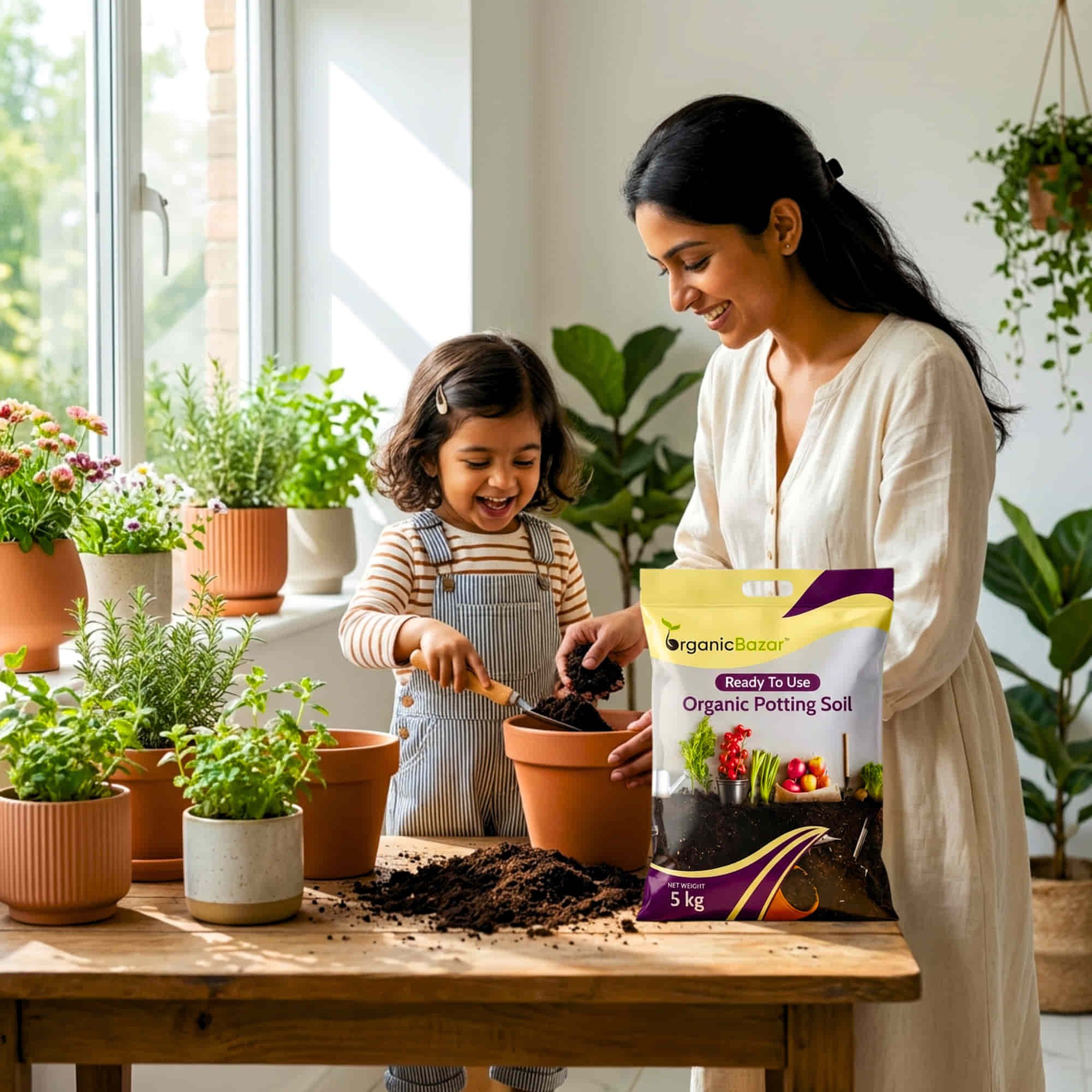 Ready to Use Organic Potting Soil Mix for Home Gardening 10 kg - Image 4