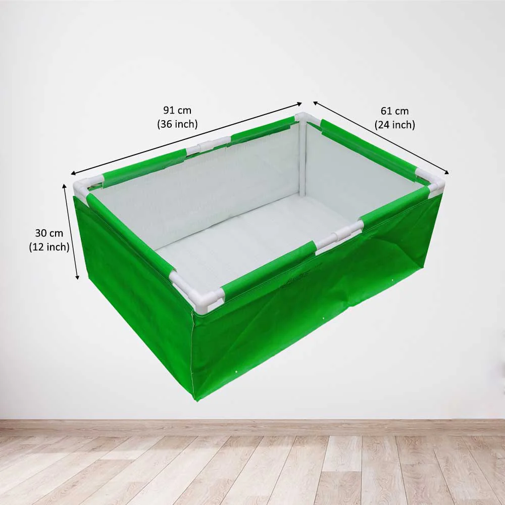 HDPE 36x24x12 Rectangle Grow Bag With Supporting Pvc Pipes Extra Thick Premium Quality Grow Bags - Image 3