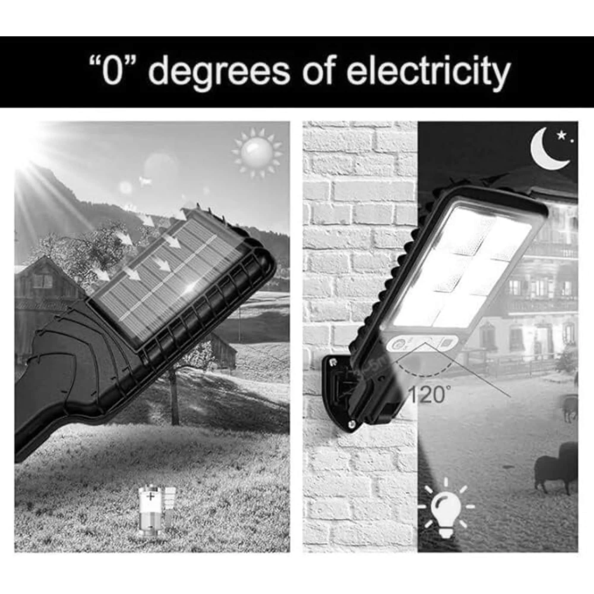 Solar LED Street Lamp Light | Super Bright COB LED | Motion Sensor | Remote Control | Auto-Chargeable Street Lamp for Front Porch, Patio, Garden & Outdoor (Pack of 1) - Image 9