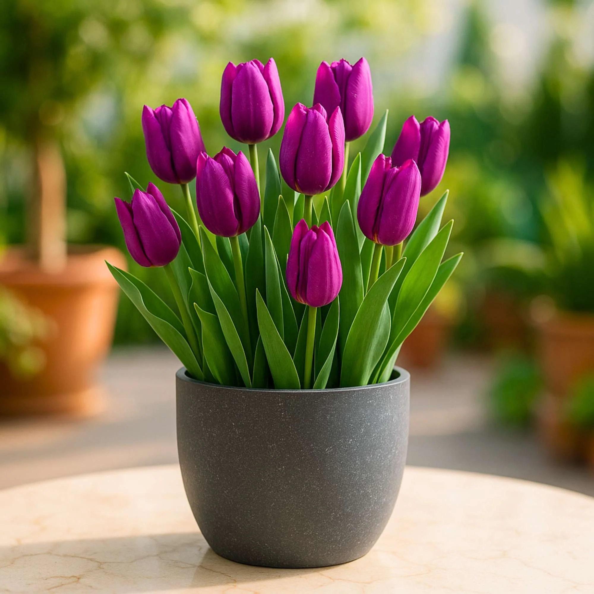 Tulip Purple Flower Bulbs (05N) Elegant Spring Blooms for Home Garden 🌷✨