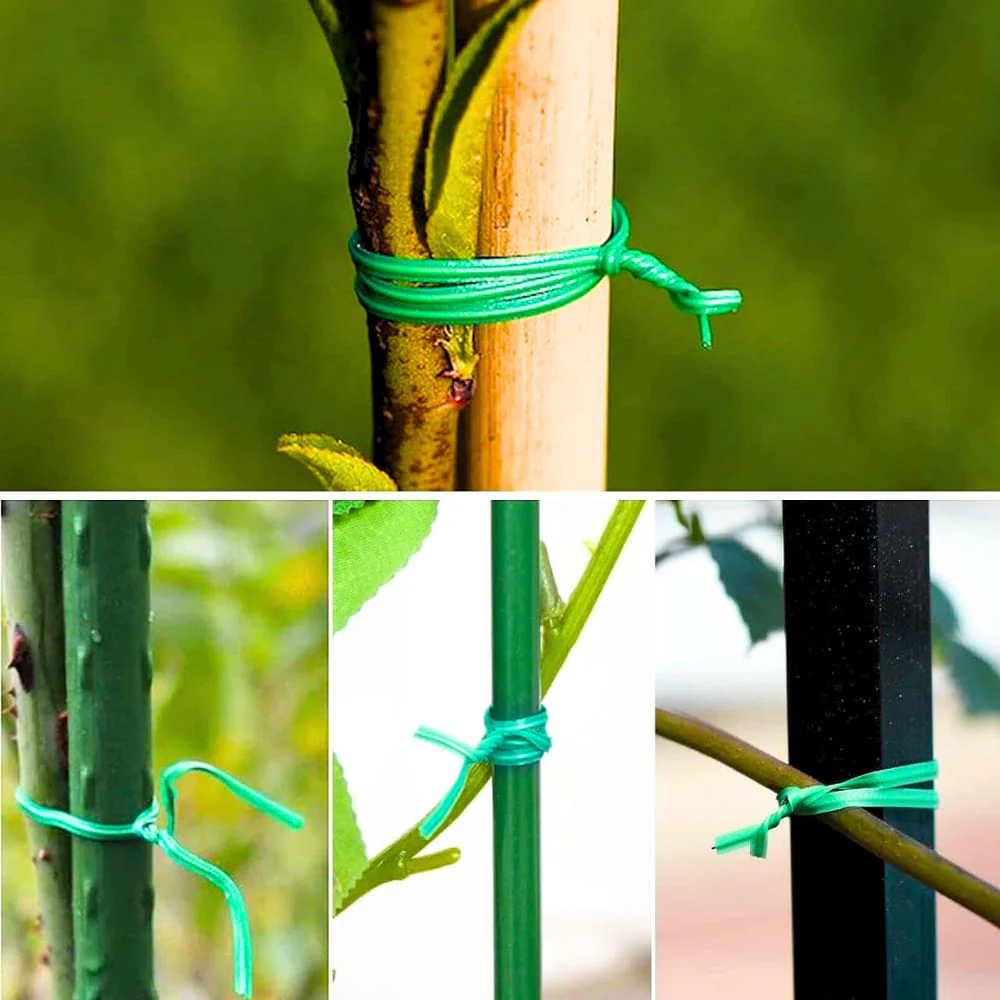 Twist Tie Wire - Pack of 1 | 50m Long | Build in Cutter | High Quality Material | Ideal for Plants Support | Easy To Use | Versatile Usage | OrganicBazar - Image 5