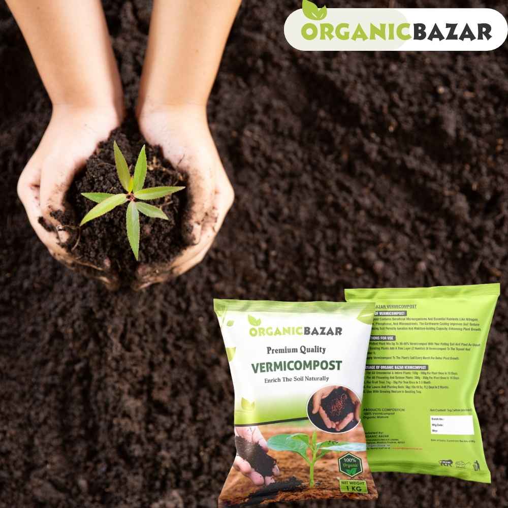 Vermicompost Fertilizer for Home garden Plants (1kg) - Image 8