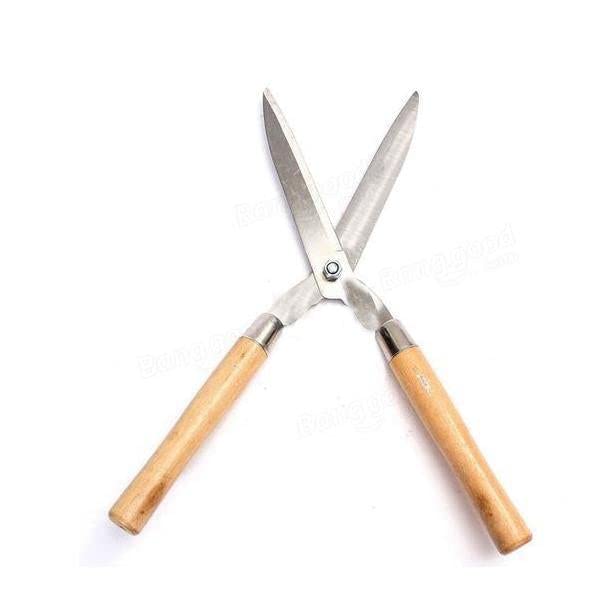 Wooden Handle Mehndi Cutter/Garden Grass Cutter, Hedge Shears, Bush Clipper, Big Grass Cutter - Image 2
