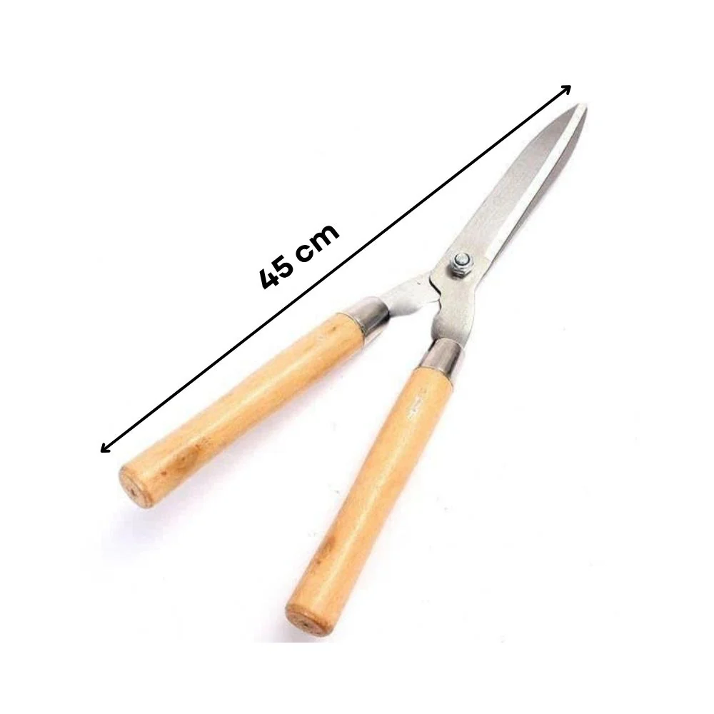Wooden Handle Mehndi Cutter/Garden Grass Cutter, Hedge Shears, Bush Clipper, Big Grass Cutter - Image 3